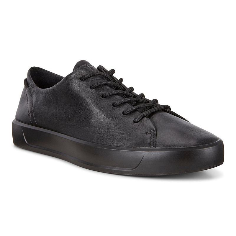Men Casual Ecco Soft 8 M - Sneakers Black - India IXEKGC341